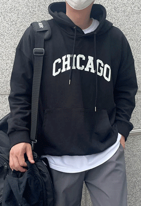 CHICAGO 쭈리 후드티셔츠